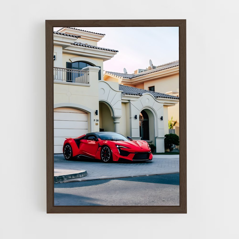 Poster Fenyr Éclat Rouge – affiche W Motors (vue 5)